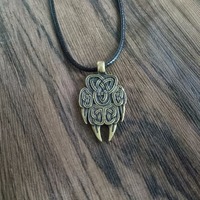 Collier Fenrir en alliage de zinc avec pendentif patte de loup Viking, amulette païenne, style païen SanLan, 1 pièce