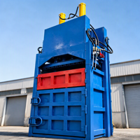 Presse à balles verticale hydraulique pour cartons, boîtes en carton, papier, bouteilles PET, films plastiques pour station de recyclage