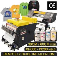 EJET – imprimante de bureau à double tête d'impression XP600, 30cm, 60cm, rouleau Dtf, Machine d'impression A3 Dtf, imprimante de Tshirt avec agitateur de poudre automatique