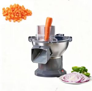 Affettatrice Elettrica per Frutta e Verdura in Acciaio Inox, Macchina per Tagliare e Cubettare Patate, Cipolle, Melone Verde e Carote - Product Image 1