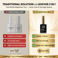 Lehchis Fournitures pour ongles en gros, logo personnalisé, marque privée, ensemble de vernis à ongles en gel 15 ml, créez votre propre marque, vernis à ongles en gel UV
