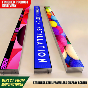 Sáng Tạo Trong nhà đầy màu sắc <span class=keywords><strong>LED</strong></span> hiển thị dải cho không biên giới trung tâm màn hình điện tử để hiển thị di chuyển tin nhắn - Product Image 2