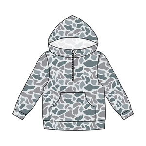 Précommande : Ensemble Famille Assorti – Sweats à Capuche Camouflage Décontractés Automne-Hiver pour Bébés et Tout-Petits Garçons - Product Image 2