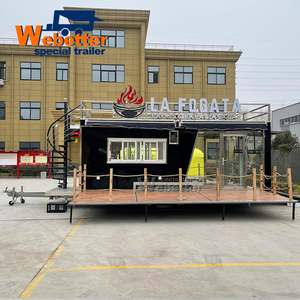 Webetter รถเทรลเลอร์สองชั้นแบบสองชั้นรถเทรลเลอร์อาหารบาร์ค็อกเทลเคลื่อนที่มีอุปกรณ์ครบครันในครัว - Product Image 2