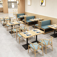 Meubles commerciaux sur mesure en bois massif, banquettes de restaurant, canapés, tables et chaises de salle à manger, vente en gros de tables et chaises de salle à manger