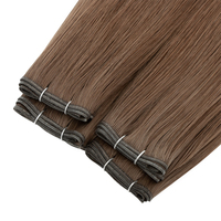 Extensions de cheveux invisibles Genius Weft prêtes à être expédiées, 100% cheveux humains vierges bruts, sans cheveux restants, sans couture, 22 pouces, 100g