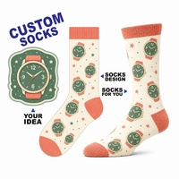 Chaussettes mi-hautes personnalisées en coton et élasthanne, confortables, à faible MOQ, pour usage intérieur et extérieur