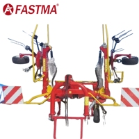 Nouveau épandeur de foin rotatif suspendu de 2,5 m, anti-vent, pour un épandage uniforme, monté sur tracteur, pour la séchage de l'alfalfa et des pâturages