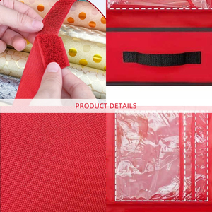 Wrapping Paper Organizer <strong>Storage</strong> <strong>Bag</strong> 600D Oxford <strong>Christmas</strong> Paper Roll Container With Pockets - Product Image 3