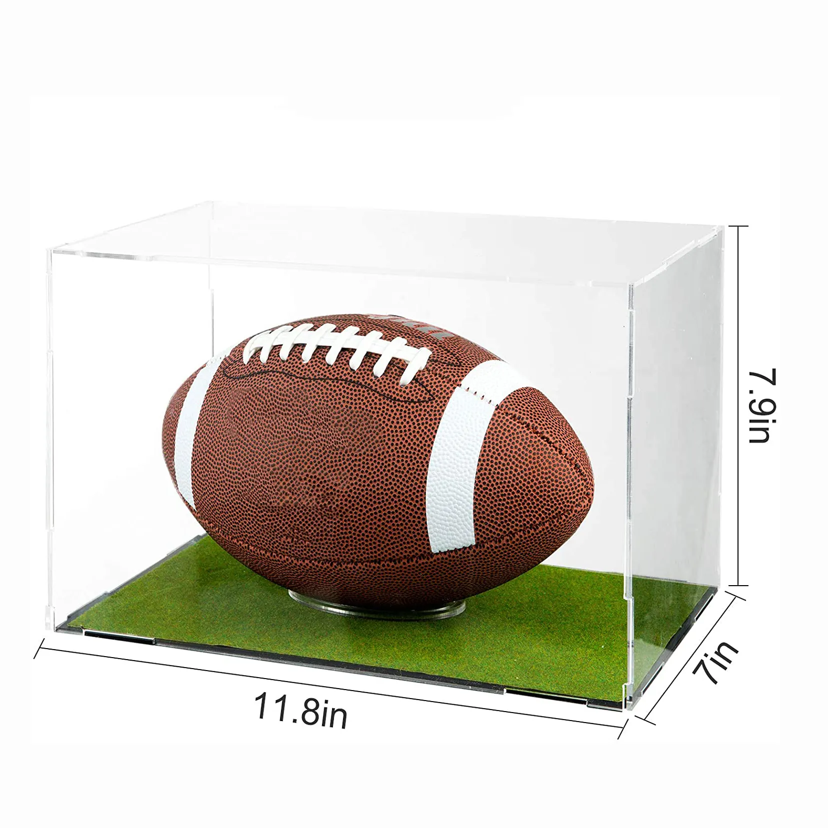 ดีลักซ์อเนกประสงค์ยูวีคริลิคผลิตภัณฑ์กีฬาแสดงกล่อง Risers ยืนฟุตบอลกรณีการแสดงผลที่มีฐานไม้
