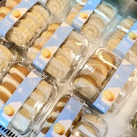 Boîte d'emballage alimentaire pour rouleaux de pâte à sucre (Roll & Queen Roll) avec séparateur, capacité 8 rouleaux