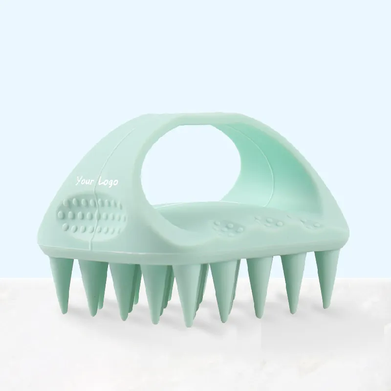 Lohas Lohas Private Logo Hair Scalp Massager Silicone Shampoo Brush Hair Care Silicone Comb Scalp Massager