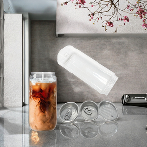 กระป๋องเครื่องดื่มพลาสติก PET ใส ขนาด 200 มล. หนา 0.5 มม. ปิดผนึกแบบดึงฝา สำหรับโซดา พื้นผิวปั๊มร้อน ยี่ห้อ <span class=keywords><strong>JBO</strong></span> รุ่น <span class=keywords><strong>JBO</strong></span>-14 - Product Image 3