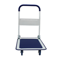 Chariot à main pliable Kingfreedom en acier, capacité 300 kg, plateforme de déplacement, roues pivotantes à 360 degrés, outils OEM