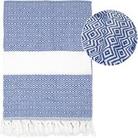 Serviette de plage 100% coton personnalisée de haute qualité, grande taille, broderie multicolore, logo, super doux, coton turc