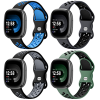 Correa de Reloj Deportiva de Silicona Transpirable Win-Win con Cierre de Mariposa para Fitbit Versa 4 3 Sense 2