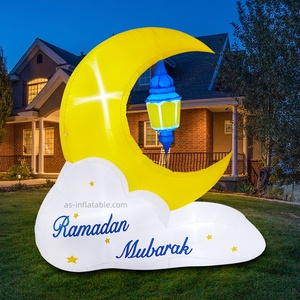 Décoration Ramadan Moubarak 2026, lune croissante et lanterne gonflables à LED - Product Image 6