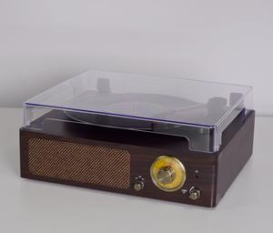 Tourne-disque en bois en <span class=keywords><strong>vinyle</strong></span> avec BT <span class=keywords><strong>sans</strong></span> <span class=keywords><strong>fil</strong></span> et tuner analogique rétro, dernière conception 2022 - Product Image 5