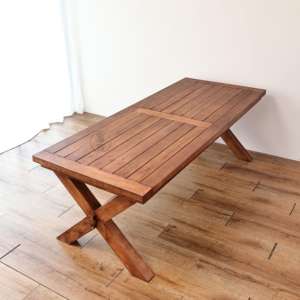 Mesa Larga de Teca Vintage, Estilo Retro del Sudeste Asiático, Mesa de Comedor Rectangular, Madera Sólida Ecológica Hecha a Mano para Hotel, Villa o Hostal - Product Image 5