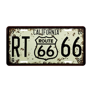 Plaques Métalliques Vintage 30*15 cm Plaque d'Immatriculation Décorative en Aluminium - Product Image 5