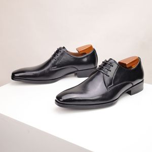 Zapatos de Vestir Formales de Cuero para Caballero, Clásicos, Resistentes al Desgaste, Oxfords para Negocios y Bodas - Product Image 4