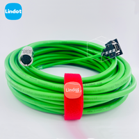 Cable de Señal para Codificador Incremental Compatible con SIEMENS SINAMICS Serie V90, 6FX3002-2CT12-1BF0, 15m, Conector Recto M23, PVC