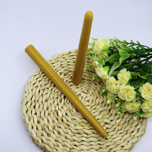 Velas Cónicas de Cera de Abeja Amarillas Sin Humo Sin Aroma para Actividades Religiosas y Decoración del Hogar Uso en Interiores - Product Image 5