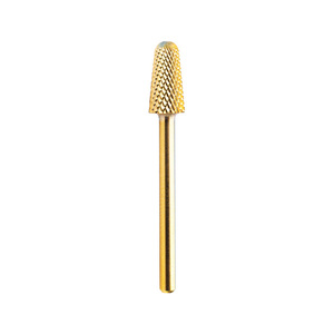 5.2mm Safety Nail Drill Bit Gold Coating C M F Grit Tungsten Carbide Nail Bur Independent Packaging Salon Nail Bits - Product Image 3