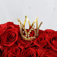 Ge conserveerde roos decoratie, hotseller, hoge kwaliteit, natuurlijke beer, voor thuis, rode verse snijbloemen, acryl doos