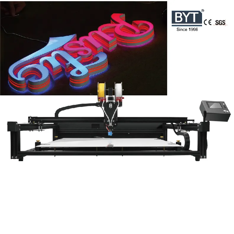 Bytcnc in Logo Led thư ngoài trời biển báo đầy màu sắc 3D máy in