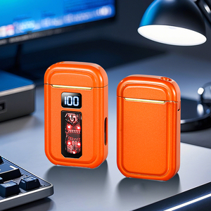 Encendedor de arco eléctrico USB recargable de alta calidad Pantalla LCD sin llama de estilo de diseño clásico para iluminación de cigarrillos para acampar - Product Image 3