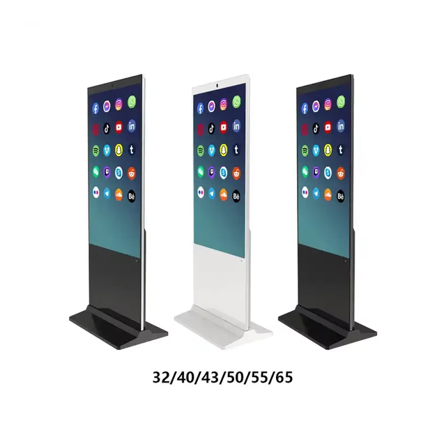 43 49 55 65 Inch Floor Standing Digital Signage Interactive Touch Monitor LCD Touch Display Screen for Shopping Mall Advertising