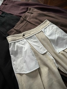 Pantalones de Vestir de Lino de Alta Gama, Corte en A, Pliegues 3D, Costuras Internas Completamente Acabadas, Estilo Premium de Lujo - Product Image 4