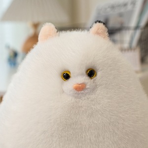 Juguete de Peluche de <span class=keywords><strong>Gato</strong></span> <span class=keywords><strong>Persa</strong></span> Blanco Personalizado, Peluche Corto y Suave Relleno de Algodón PP, Juguete de Peluche de Animal para el Hogar, Gran Venta - Product Image 4