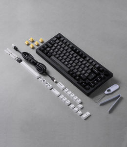 Clavier mécanique AKKO 5075B Plus noir et argent VIA ISO-DE 3 1 (UK/DE/Nordique) rétroéclairé RGB, échangeable à chaud, tri-mode - Product Image 6