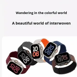 Correa de Silicona para Reloj Apple Watch S 10 11 46mm Ultra 49mm SE 44mm 42mm 38mm, Correa Magnética de Doble Color - Product Image 3