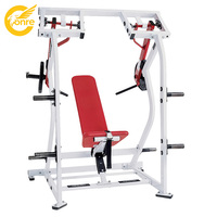 Máquina de Press de Hombros Comercial de Metal Duradero Tipo Martillo con Carga de Placas, Directo de Fábrica, con Brazos Ajustables para Entrenamiento Seguro de Hombros