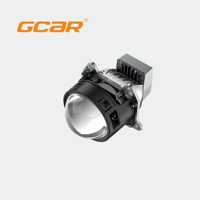 Piezas de Iluminación Automotriz Profesionales GCAR, Lente de Proyector Bi-LED de 3 Pulgadas R6 MAX TIR con Prismas y Reflectores Dobles de 65W para Modificación de Automóviles