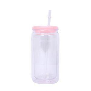 Nouveau Gobelet en Plastique 16oz Tendance 2026 – Écologique, en Acrylique Couleur Gelée, Compatible Lave-Vaisselle, Idéal pour Boissons, Fêtes et Excursions - Product Image 1