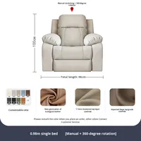 Meistverkauftes Modernes PU-Leder Elektrisches Relaxsofa-Set mit Holzrahmen Dreisitzer Funktionsmöbel Direktverkauf ab Werk