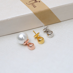Pendentif en argent S925 en forme de grain de melon, épaisseur 6 mm, accessoire de bricolage pour collier, barrette à cheveux et breloques pour femmes - Product Image 2