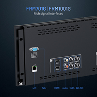 Monitor de Video FEELWORLD FRM701G para Montaje en Rack, Doble Pantalla de 7 Pulgadas, 3RU, 12G-SDI, 4K HDMI IPS, Embalaje Personalizado, Venta al Por Mayor de Fábrica OEM para Transmisión