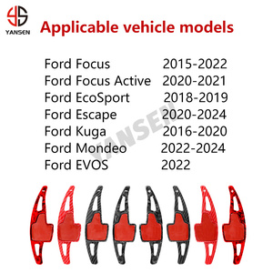 2 Piezas de Extensiones de Palanca de Cambios para Volante de ABS, Accesorios Interiores para <span class=keywords><strong>Ford</strong></span> Focus, Escape, <span class=keywords><strong>Kuga</strong></span> 2016-2020, EVOS <span class=keywords><strong>2022</strong></span> - Product Image 2