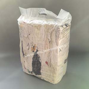 Trapos de Algodón Económicos Blancos Impresos Tipo Camiseta, Alta Absorción de Aceite, Resistentes a Desgarros para Uso Industrial - Product Image 1