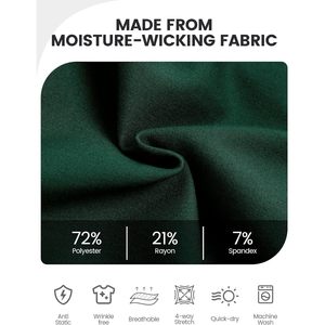 FOXA Women's Medical Scrub Pants Jogger Style With 6 Pockets Drawstring Waist Hospital Uniforms Cotton Blend Knitted Fabric - Product Image 4
