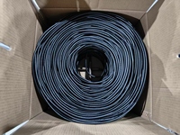 Câble réseau DENIXI Cat5 Cat5E CAT6 CAT6A 100M 328FT 305M 1000FT 8 cœurs en cuivre pur UTP FTP SFTP Ethernet