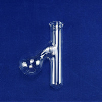 Tube de quartz de précision soufflé au chalumeau, scellé, diamètre extérieur personnalisé, sans ozone, 99,99 % de quartz pur pour réactions de laboratoire
