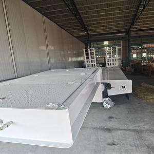 Semi-remorque surbaissée haute résistance à 6 essieux, capacité de transport de 60, 80, 100 tonnes, pour le transport de marchandises - Product Image 4