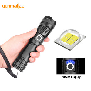 ยุนมัย XHP50 อลูมิเนียมอัลลอยด์ไฟฉายแบบยืดหดได้ LED ไฟฉายกลางแจ้งความเข้มสูงแบบชาร์จไฟได้ - Product Image 3