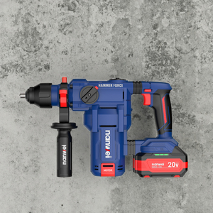 NANWEI H8281 Brushless <span class=keywords><strong>trapano</strong></span> <span class=keywords><strong>a</strong></span> martello rotativo 20V MAX <span class=keywords><strong>batteria</strong></span> martello con manico per <span class=keywords><strong>trapano</strong></span> <span class=keywords><strong>a</strong></span> martello per calcestruzzo - Product Image 1